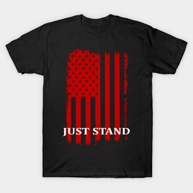 Just Stand American Flag T-Shirt by Capital Blue